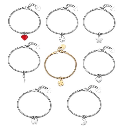 Bracciale donna acciaio sagapo - bracciale,