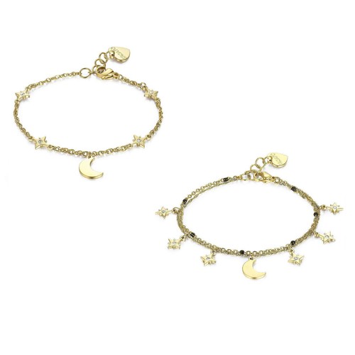 Bracciale donna luna stelle - bracciale,