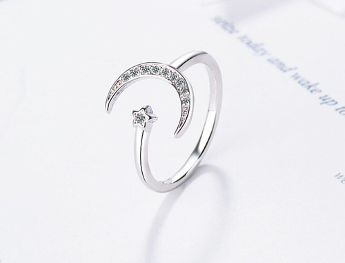 Anello donna luna stella - donna,