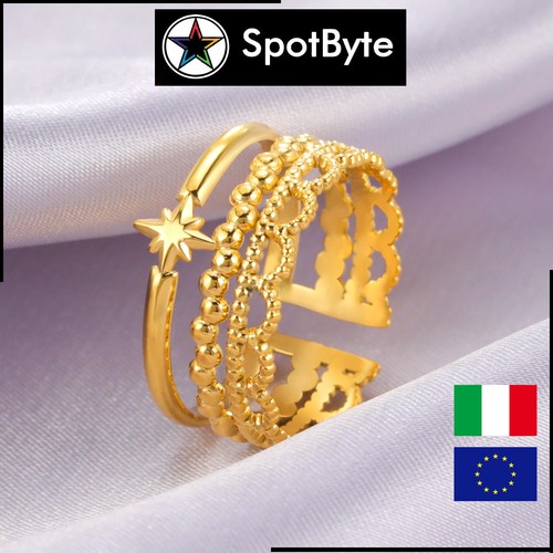 Anello donna placcato oro - anello,