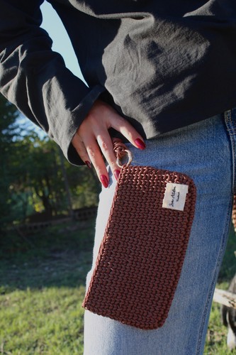 Pochette uncinetto cordino - uncinetto,