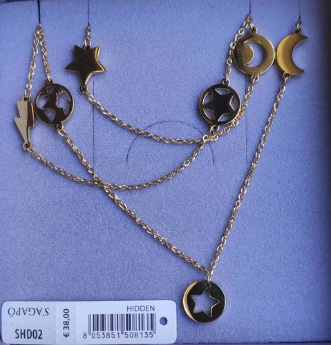 Collana lunga stella luna - stella,